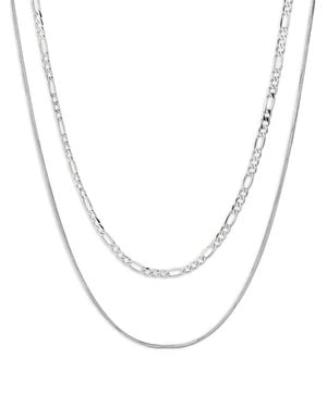 Luv Aj Collar Cecilia con doble cadena - Blanco