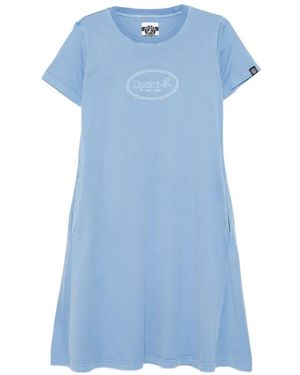 SPORT b. by agnès b. Dyed Short-Sleeves Mini Dress - Blue