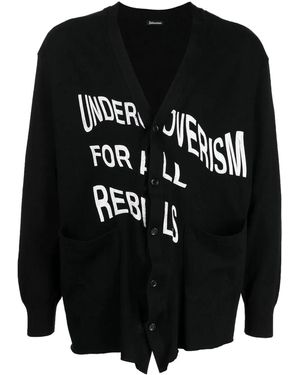 Undercoverism Cardigan Mit V-Ausschnitt - Schwarz