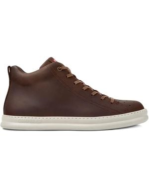 Camper Runner Lace-Up Leather Trainers - Brown