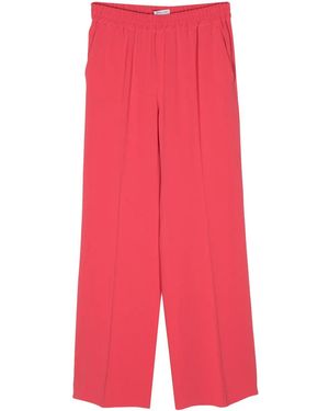 Alberto Biani Cady Straight-Leg Pants - Red