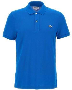 Lacoste Logo-Patch Polo Shirt - Blue