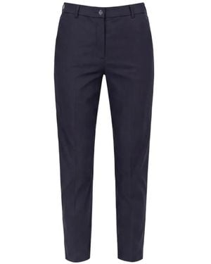 iBlues Pressed-Crease Slim-Fit Trousers - Blue