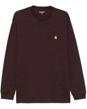 Carhartt Chase Long-Sleeve T-Shirt - Brown