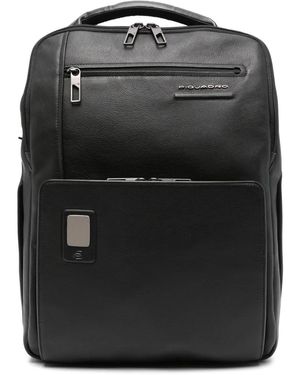 Piquadro Akron レザーバックパック - ブラック
