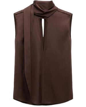 Dorothee Schumacher Sense Of Shine ノースリーブトップ - ブラウン