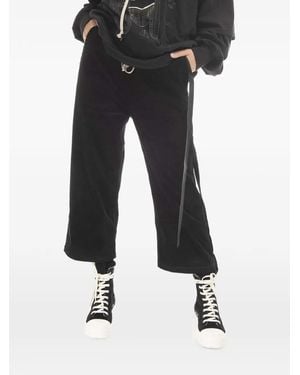 Rick Owens Corduroy Drawstring Track Pants - Black