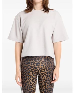 adidas Waffle Motion Yoga T-Shirt - White