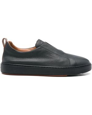 Santoni スリッポン スニーカー - ブラック