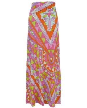 PUCCI Graphic-Print High-Waisted Skirt - White