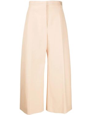 Jil Sander Wide-leg Tailored Trousers - Natural