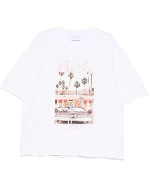 BLUE SKY INN Tiger Tee T-Shirt - White