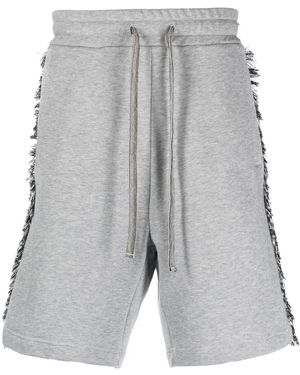 RITOS Contrast-Trim Track Shorts - Grey