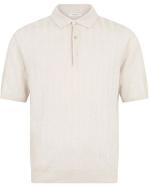 Boglioli Ribbed Polo Shirt - White