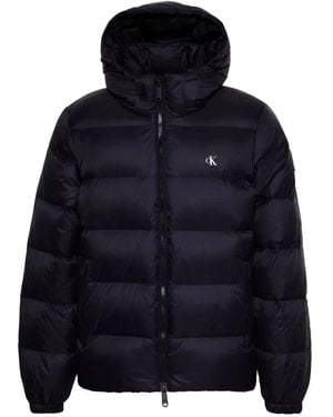 Calvin Klein Hooded Padded Jacket - Blue