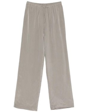Rohe Striped-Pattern Palazzo Trousers - White