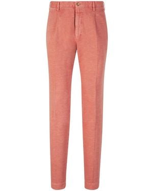 Incotex Tapered-leg trousers - Rot