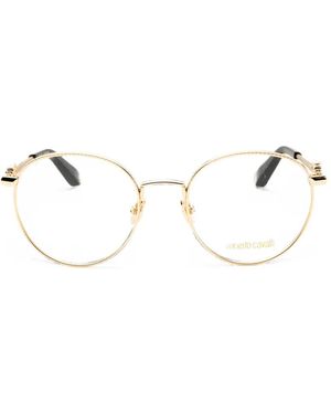 Roberto Cavalli Round-Frame Glasses - Natural