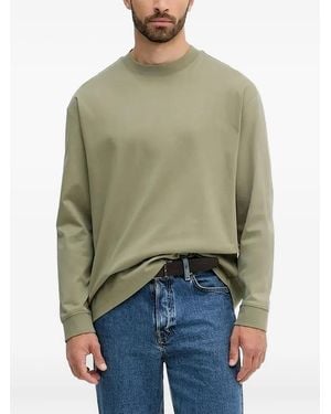 BOSS Long-Sleeve Crew-Neck T-Shirt - Green