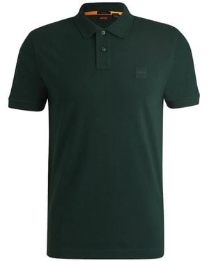 BOSS Logo-Patch Polo Shirt - Green