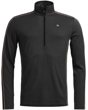 Ortovox Jersey 185 Rock'N'Woll Con Media Cremallera - Negro