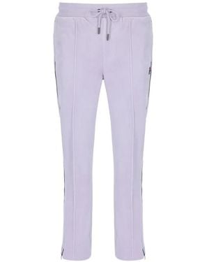 Fila Fio Velour Track Trousers - Purple