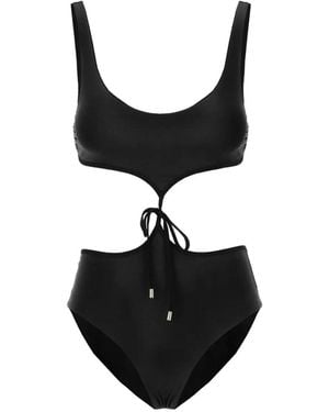 MAISON ANANA Cut-Out Reversible Trikini - Black