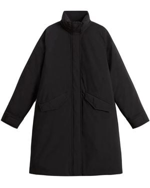 Woolrich Gefütterter Kapuzenmantel - Schwarz