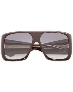 Victoria Beckham Oversized Square-Frame Sunglasses - Grey