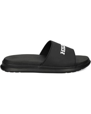 Tommy Hilfiger Sandalen mit Logo-Applikation - Schwarz