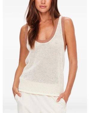 The Upside Wales Knit Tank Top - White