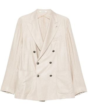 Tagliatore Double-breasted notched blazer - Blanco