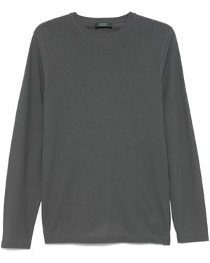 Zanone Linen Cotton T-Shirt in Black for Men | Lyst