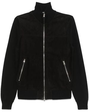 Tom Ford ジップアップ スエードジャケット - ブラック