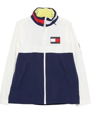 Tommy Hilfiger X Us Sail Gp Logo-Patch Jacket - Blue