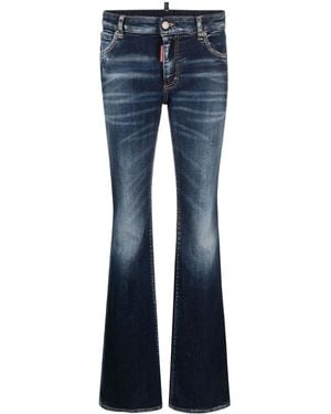DSquared² Distressed Flared Jeans - Blue