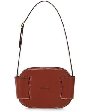 Ferragamo Adjustable-Strap Minibag - White