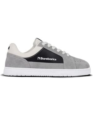 Barebarics Perforated Suede-Panel Sneakers - White