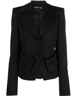 Tom Ford Tailored Single-Breasted Blazer - Black