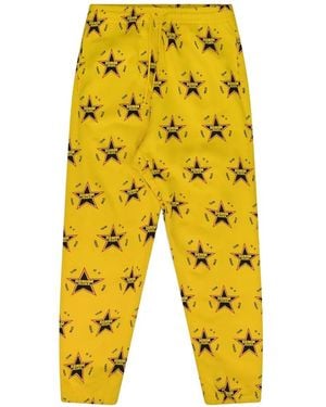 DENIM TEARS Star-Print Track Pants - Yellow