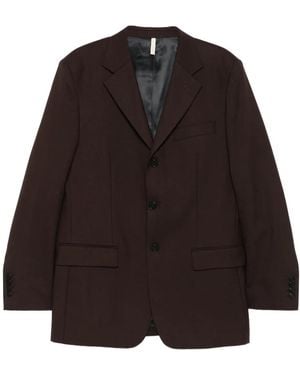 sunflower Three-Button Notch-Lapel Jacket - Black