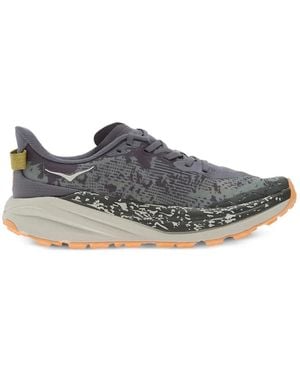 Hoka One One Patterned Speedgoat 6 Trainers - Grey
