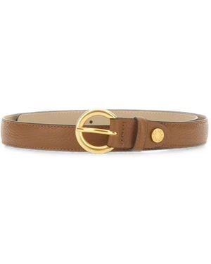 Gianni Chiarini Hammered-Leather Belt - White