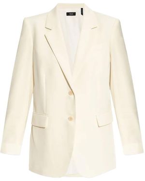 Theory Single-Breasted Blazer - White