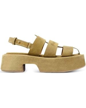 JW Anderson プラットフォーム スエードサンダル - ブラウン