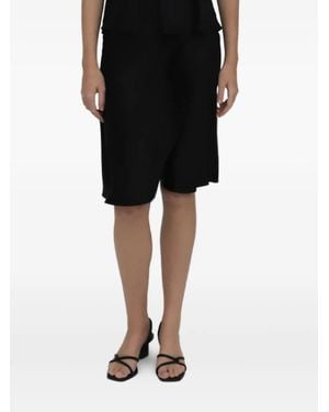 Rosetta Getty Bias Silk Skirt - Black