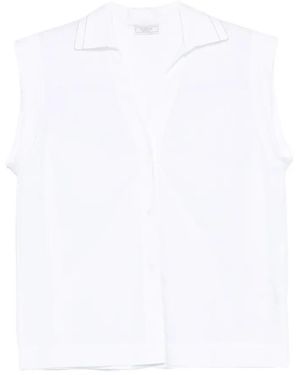 Peserico Crystal-Embellishment Shirt - White