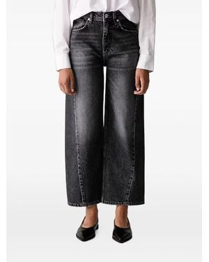 Joop! Wide-Leg Cropped Jeans - Black