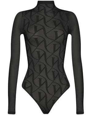 Wolford W Lace String Body - Black