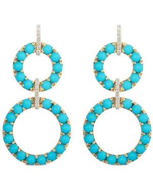 Goshwara G-One Diamond Earrings - Blue